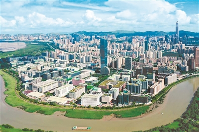  俯瞰河套深港科技创新合作区深圳园区。新华社记者 梁旭 摄
