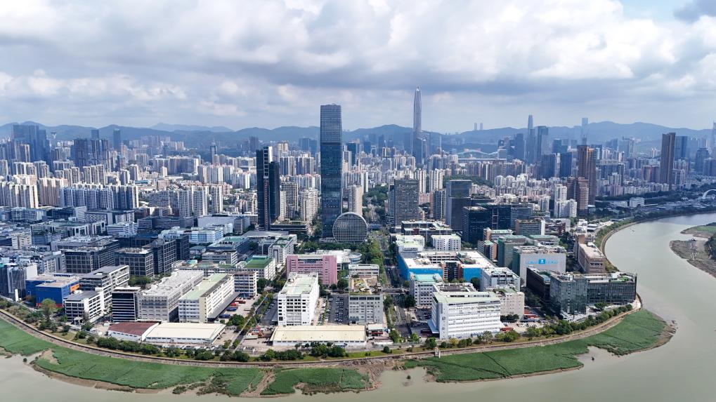 这是河套深港科技创新合作区（无人机照片，4月24日摄）。新华社记者 梁旭 摄
