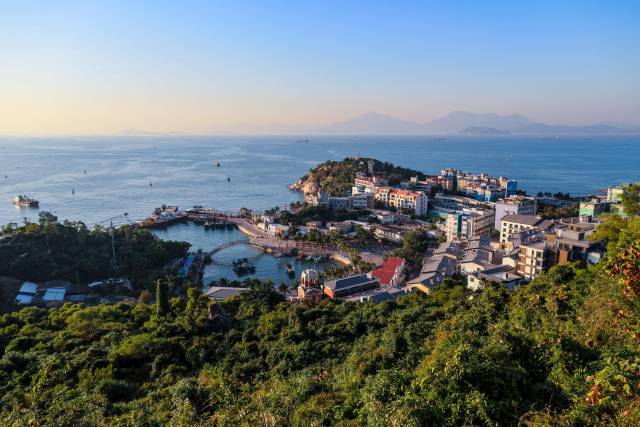 美丽的桂山岛。